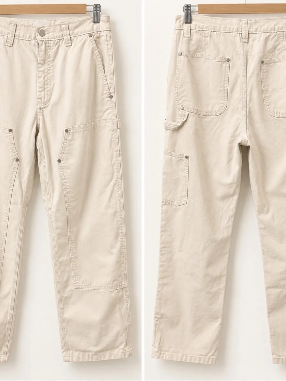 Banana Republic Cream Utility Cargo Pants
